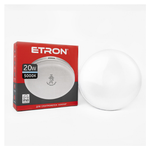 Світлодіодний світильник ETRON 20W 5000К IP65 датчик руху (22130603)