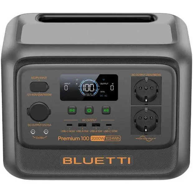 Зарядна станція BLUETTI Premium 100 V2 Black - фото 5 Зарядна станція BLUETTI Premium 100 V2 Black - фото 5