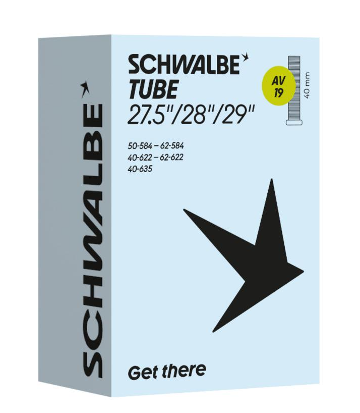 Камера для велосипеда Schwalbe AV19 40 мм 29"/28"/27,5"/40/62-584/635 (TUB-01-08)