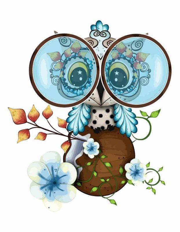 Картина по номерам Rosa Cute Owl 35х45 см (N00013210)