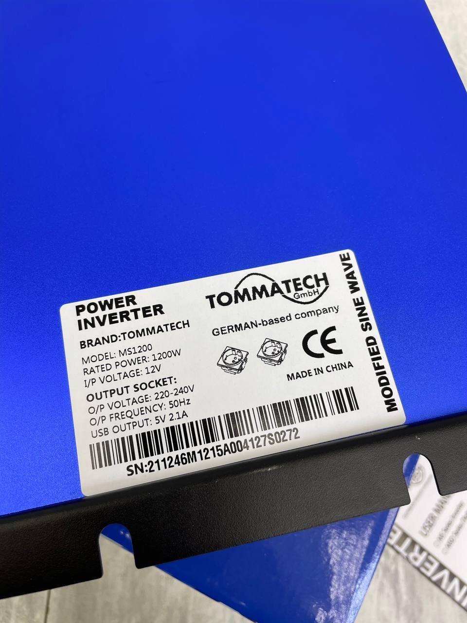 Інвертор TommaTech MS-1200W 12-220V 12В - фото 4