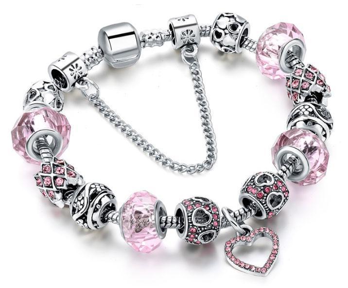Женский браслет Primo Heart в стиле Pandora Pink (805981603)