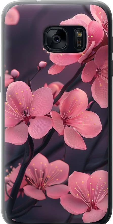 Чехол на Samsung Galaxy S7 G930F Пурпурная сакура (6075u-106-42517)