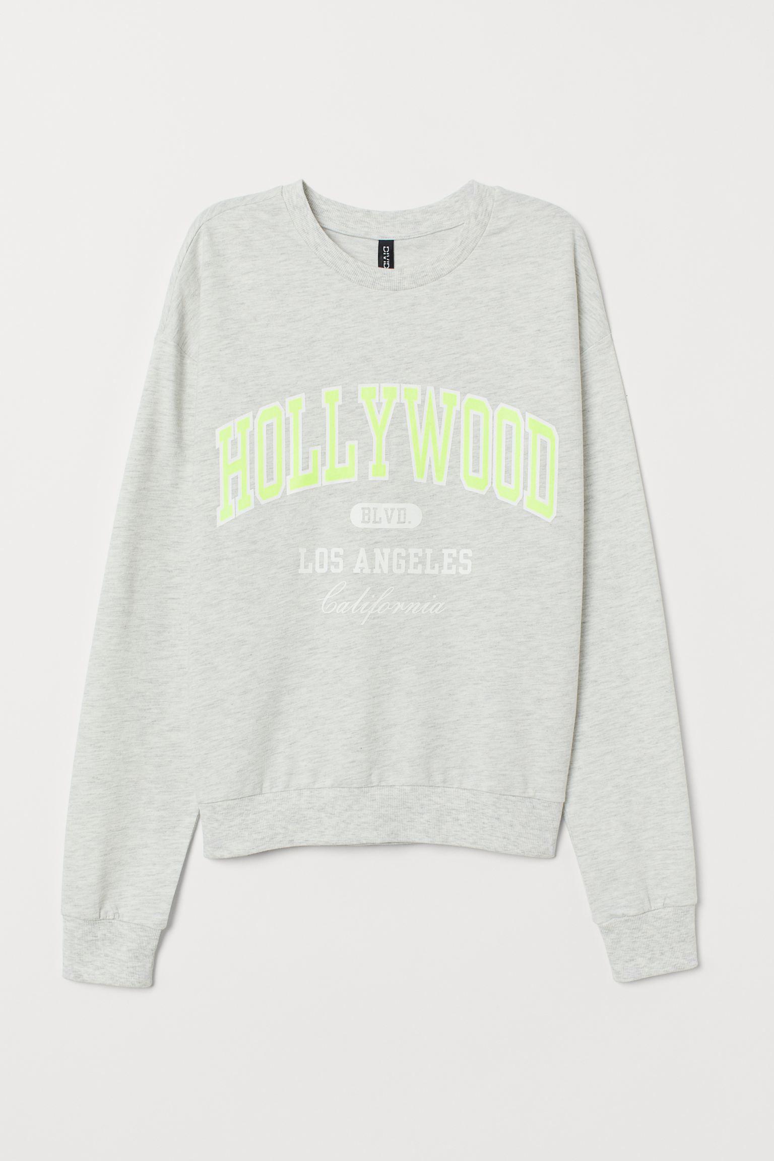 Свитшот женский H&M S Светло серый (754267b42)