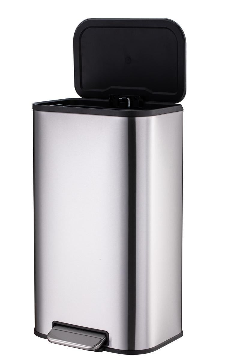 Ведро для мусора с плавным закрытием MIXXUS Cubic-TC0105 SS Color прямоугольное 5 л Нержавеющая сталь (OL-MI7088) - фото 4 Ведро для мусора с плавным закрытием MIXXUS Cubic-TC0105 SS Color прямоугольное 5 л Нержавеющая сталь (OL-MI7088) - фото 4