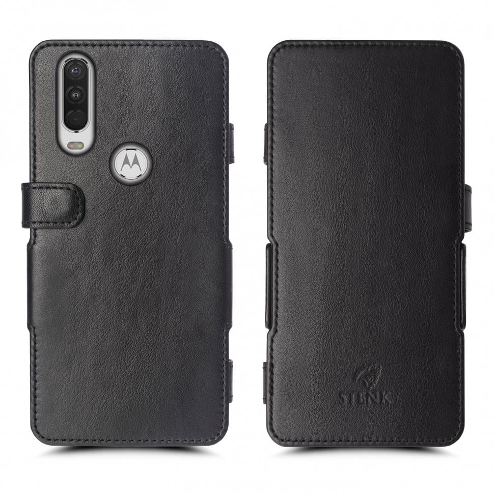Чехол книжка Stenk Prime для Motorola One Action Черный (64616)