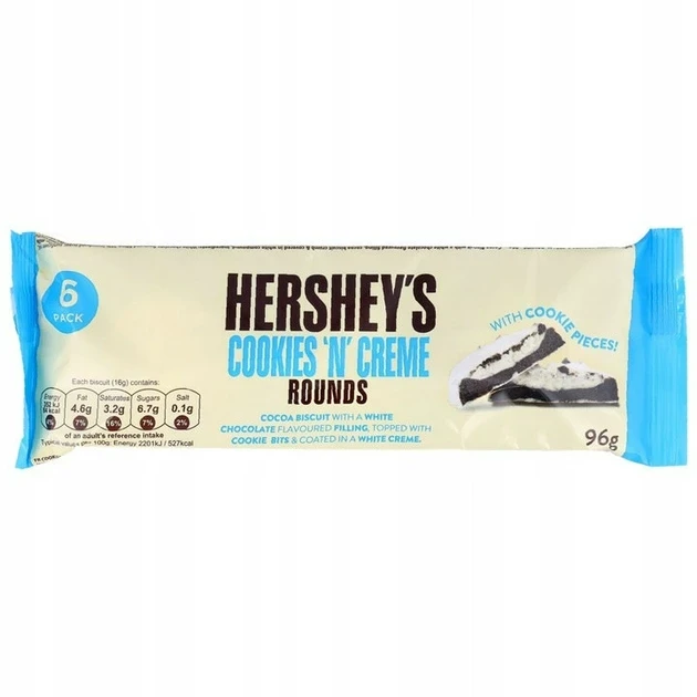 Печиво Hershey's Cookies And Cream Rounds 96 г (1671272074) Печиво Hershey's Cookies And Cream Rounds 96 г (1671272074)