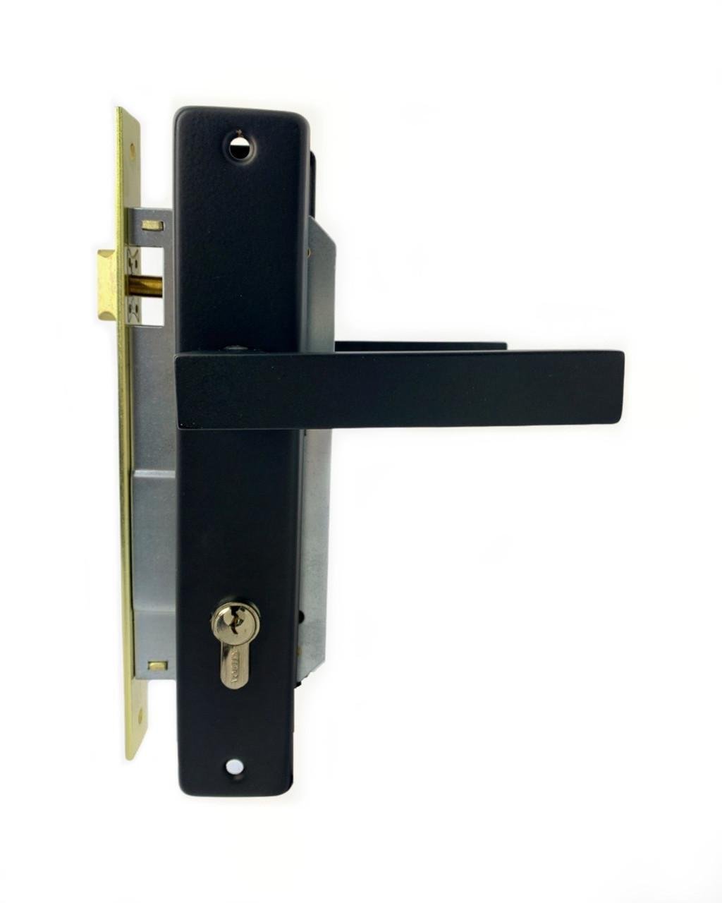 Дверной замок с ручками для замка 85 мм Черный