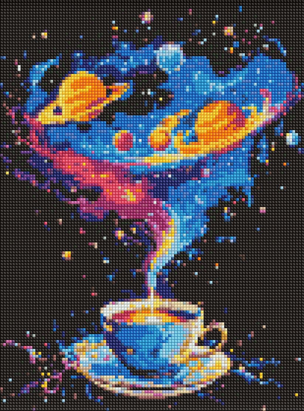 Набір з алмазною мозаїкою Ideyka Космічний вихор AMO8005 з АВ стразами 30x40 см (MTT-188145)