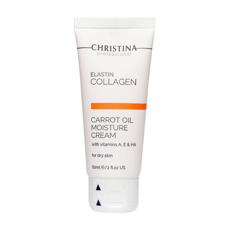 Крем для сухой кожи Christina Elastin Collagen Carrot Cream with Vitamins A E & HA увлажняющий 60 мл (CHR372)