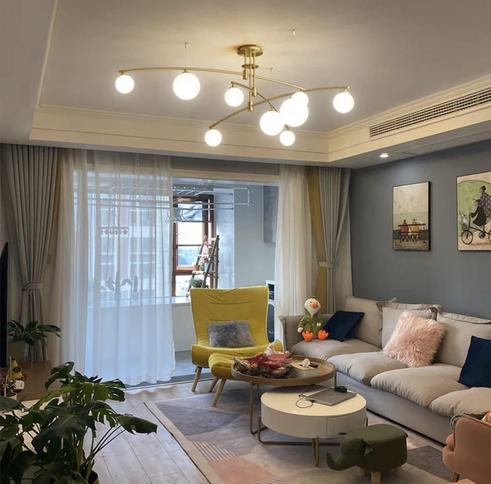 Люстра сучасна підвісна Aure Латунь (SGJ 8/9 AB) - фото 9 Люстра сучасна підвісна Aure Латунь (SGJ 8/9 AB) - фото 9