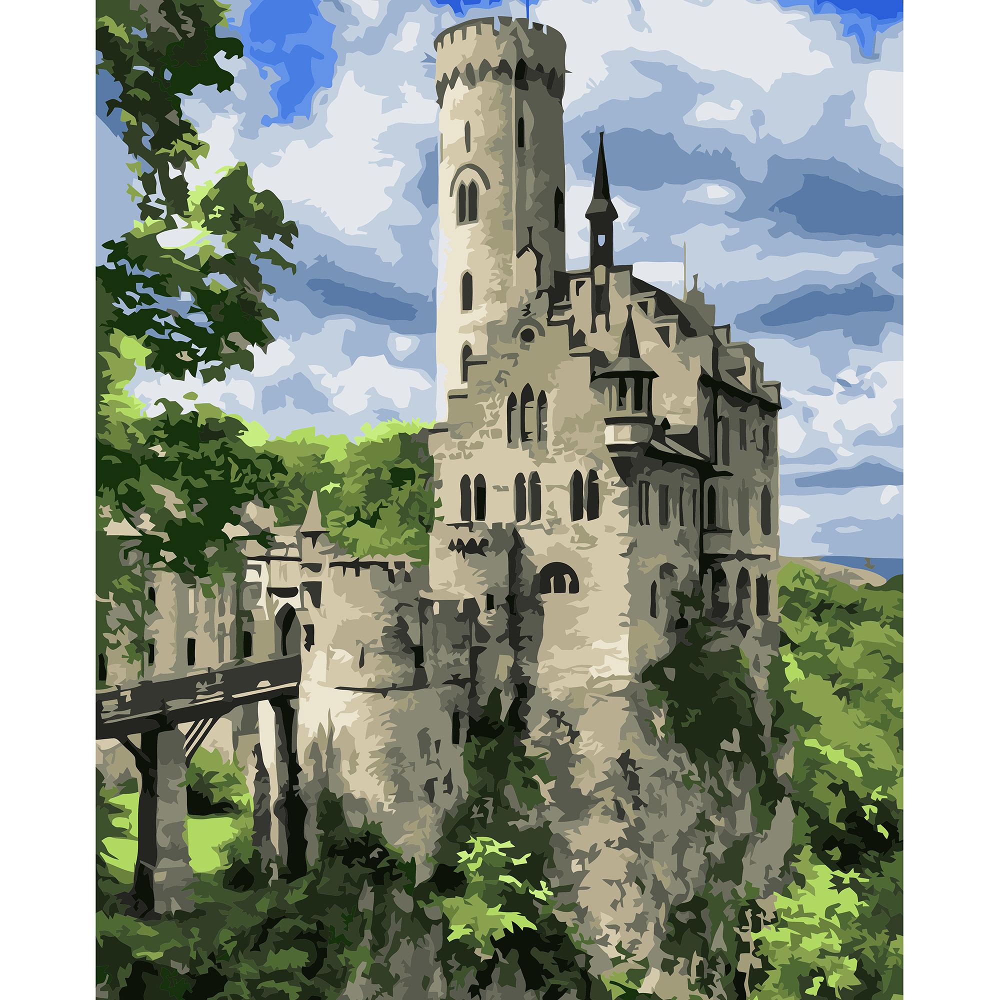 Картина по номерам Strateg Башня под небом 40x50 см (VA-3243)