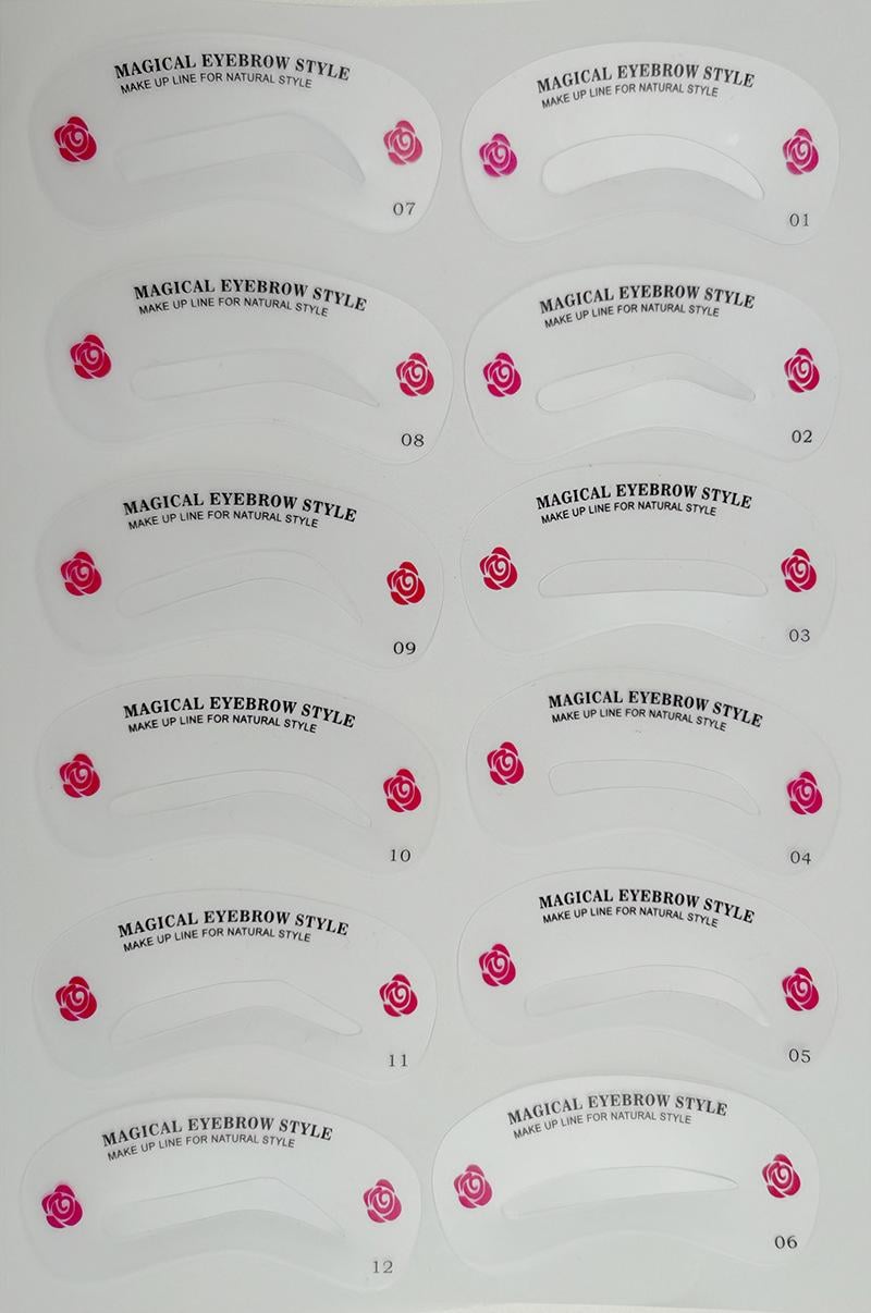 Набор трафаретов для бровей многоразовые 24 формы (29496) - фото 7 Набор трафаретов для бровей многоразовые 24 формы (29496) - фото 7