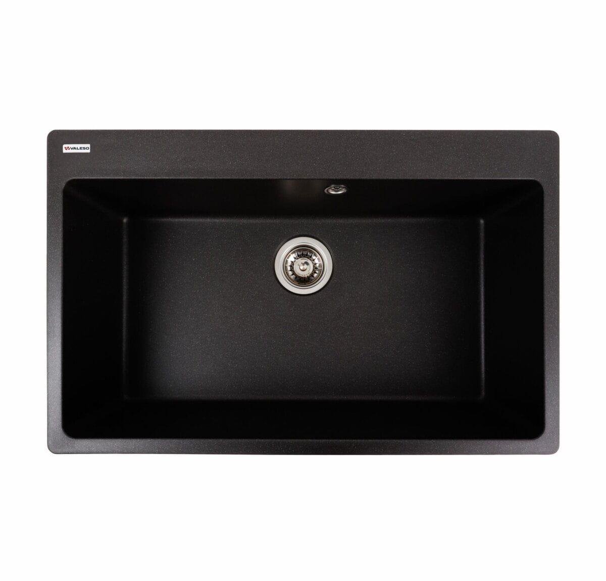 Мойка гранитная Valeso Bogema 780х500 врезная прямоугольная Морион матовый (PLTM-SP000047227)