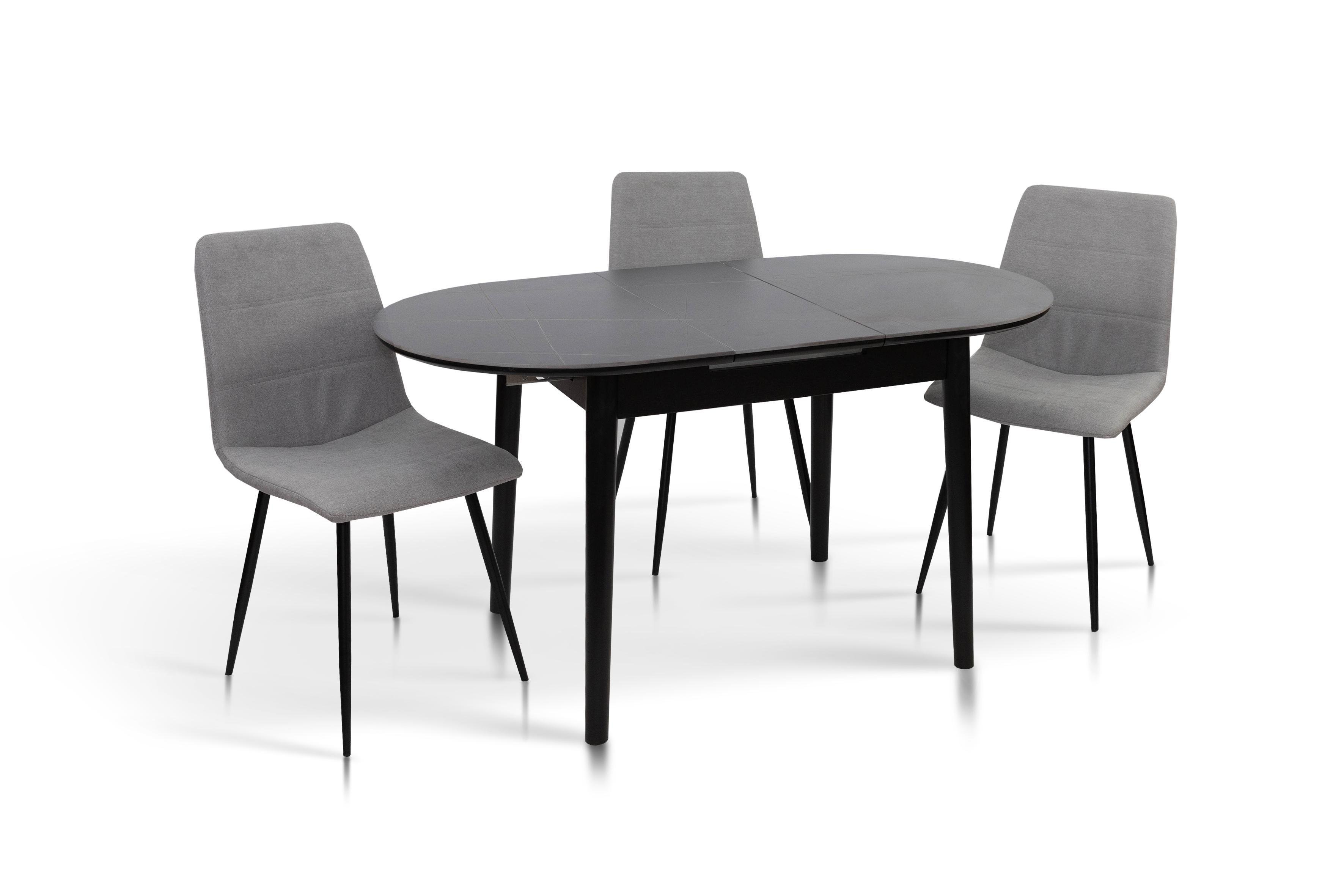 Обеденный стол Грейс Титан 1100/1400х750х760 мм Черный (GAА0055975) - фото 4 Обеденный стол Грейс Титан 1100/1400х750х760 мм Черный (GAА0055975) - фото 4