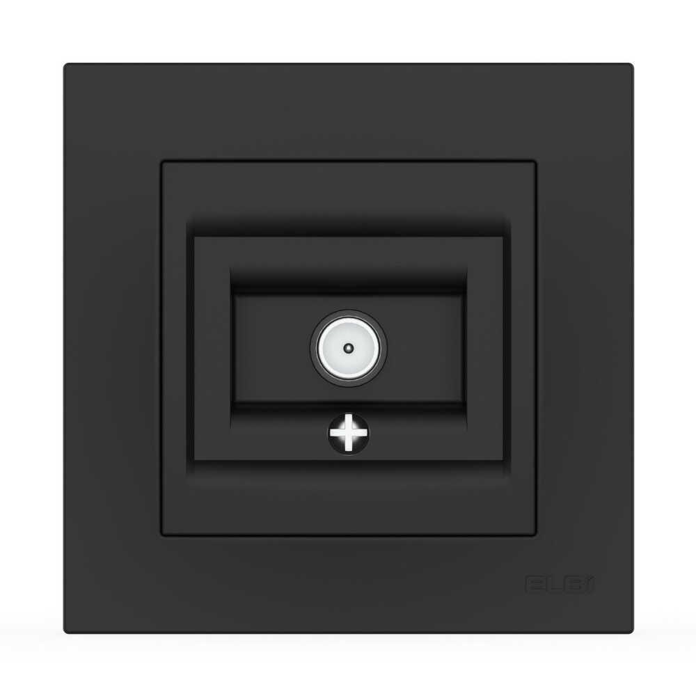 Розетка Elbi VEGA компьютерная 1-ная Черный (510-014800-247)