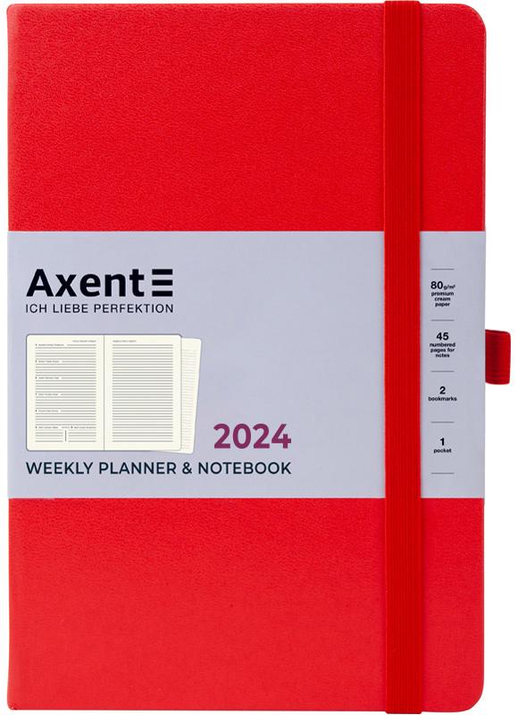 Щотижневик AXENT 2024 Prime Strong 145x210 Червоний (8507-24-05-A) Щотижневик AXENT 2024 Prime Strong 145x210 Червоний (8507-24-05-A)