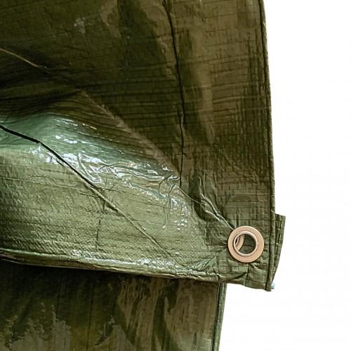 Тент универсальный AGREEN 80 г/м² 5х6 м Зеленый (89356) - фото 5