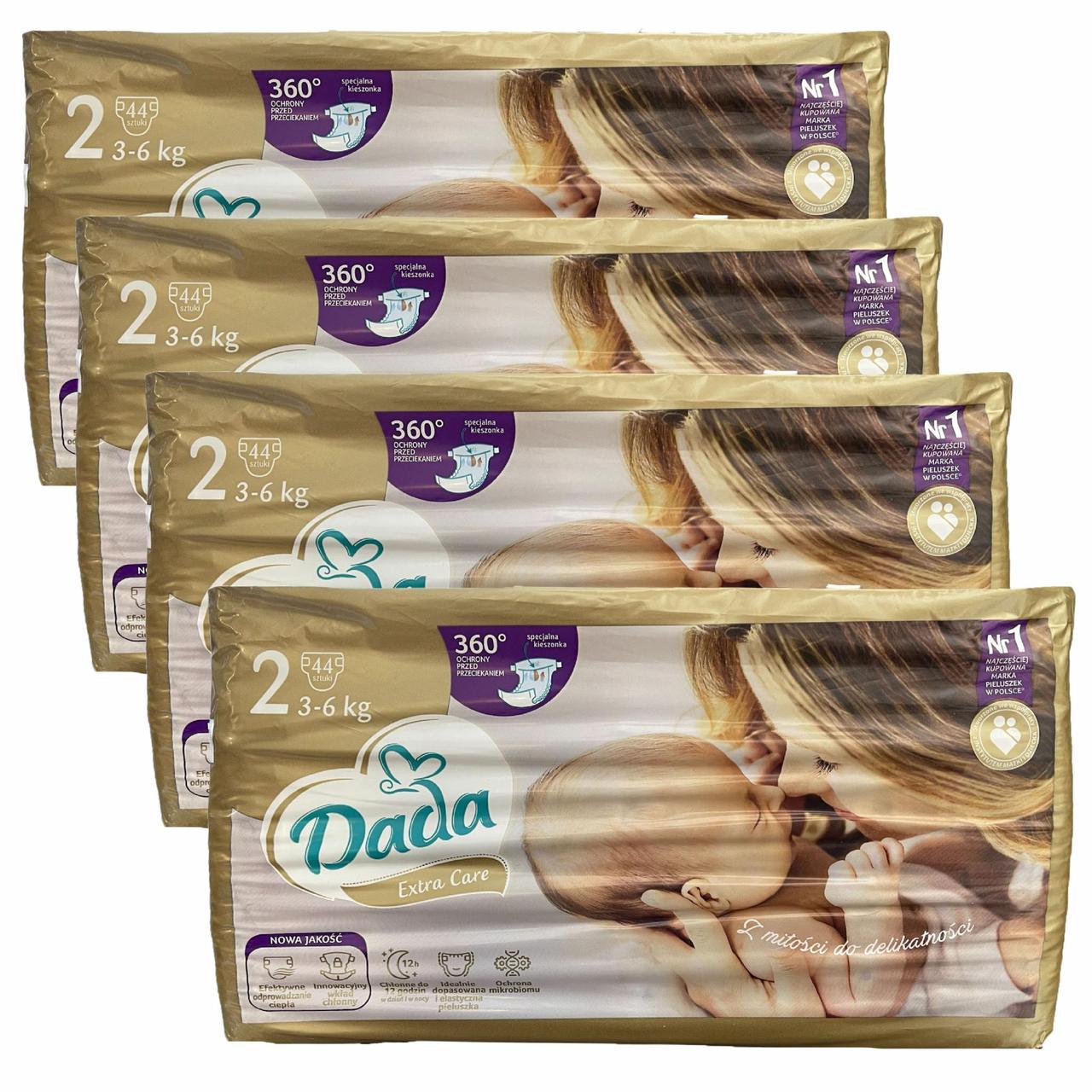 Підгузки дитячі Dada Extra Care 2 3-6 кг 176 шт. (2379362222)