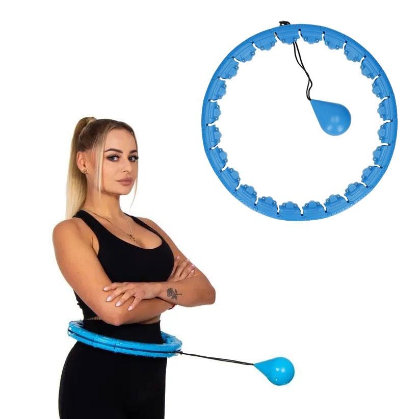 Хулахуп для схуднення Hoola Hoop Massager Блакитний (1010413-LightBlue) - фото 2