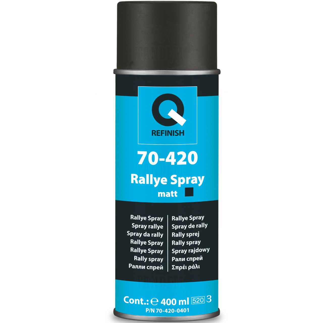 Фарба універсальна Q-Refinish 70-420 400 мл аерозоль Чорний мат