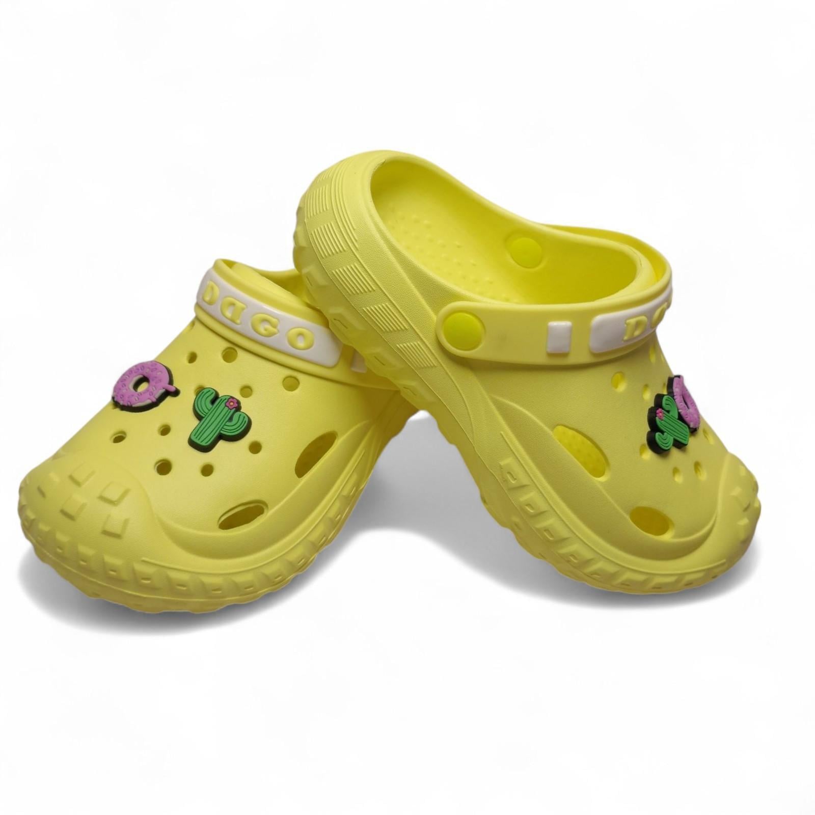 Сабо детские dagostyle с джибитсами р. 27 17 см Желтый (2660510508) Сабо детские dagostyle с джибитсами р. 27 17 см Желтый (2660510508)