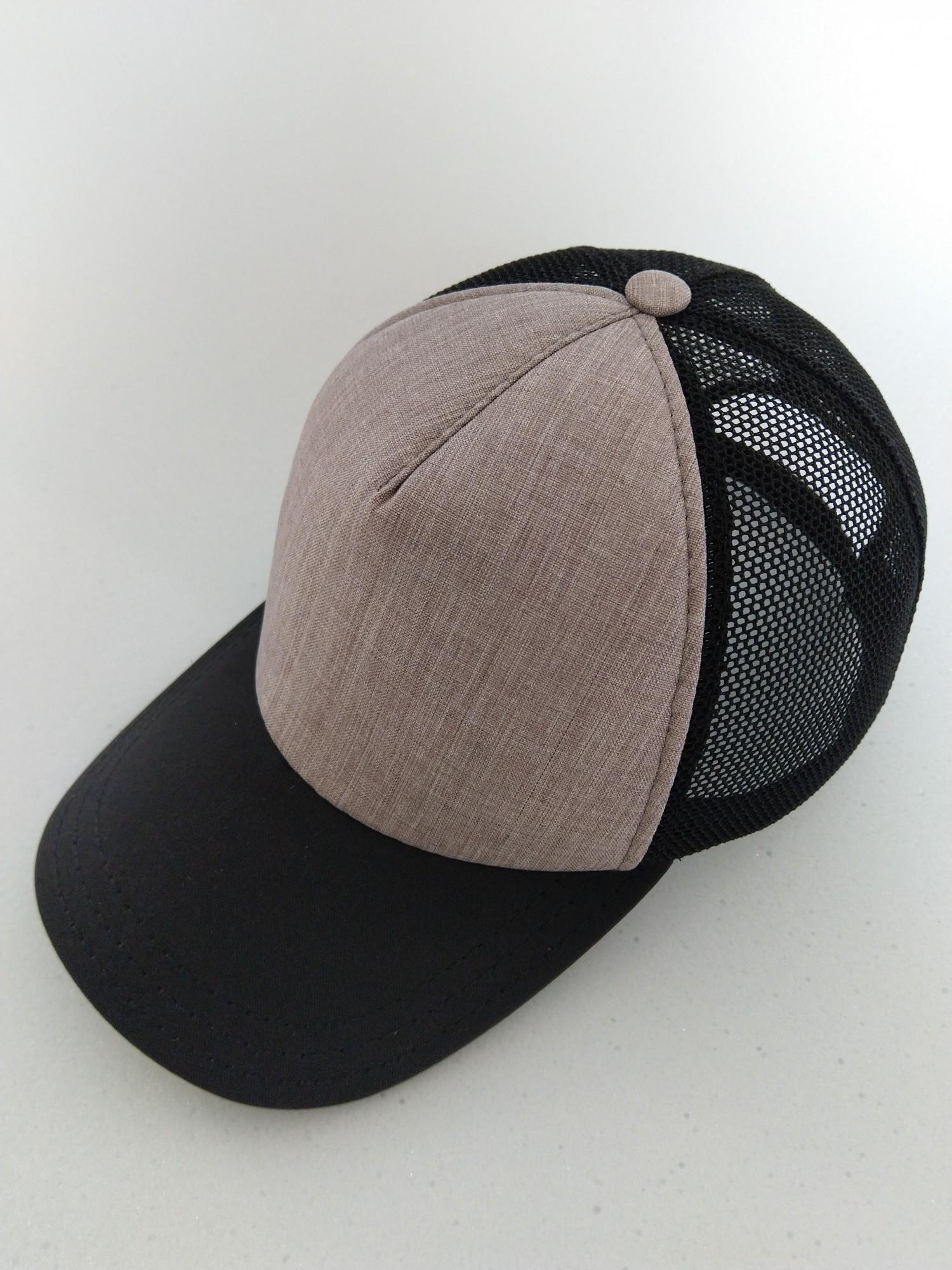 Кепка Lider Rapper сетка One size 55-60 см Черны/Светло-коричневый (24711059)