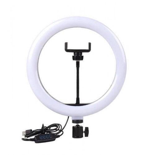 Лампа кольцевая Ring Fill Light QX-300 30 см на штативе 2,1 м с держателем для телефона - фото 4