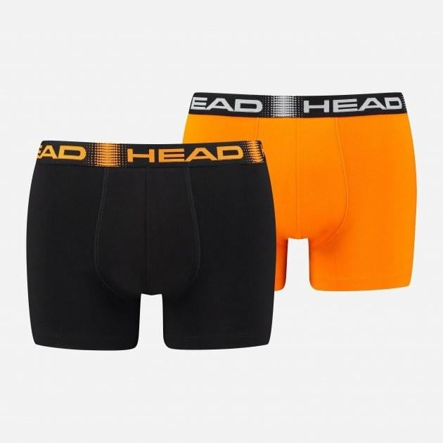 Труси-боксери Head BASIC BOXER 2P S Чорний/Помаранчевий (701219886-001 S)