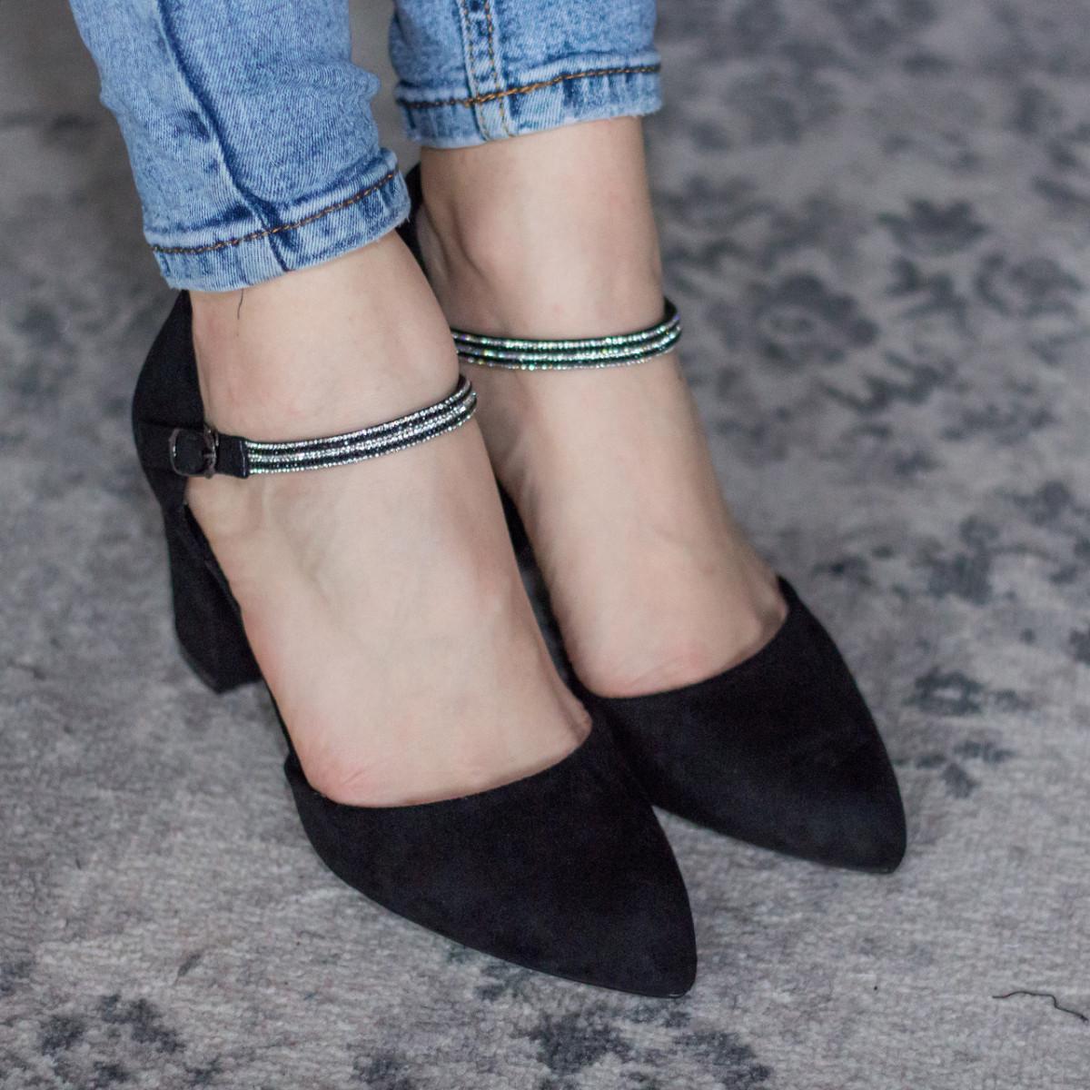 Туфли женские Fashion р. 37 24 см Черный (2826)