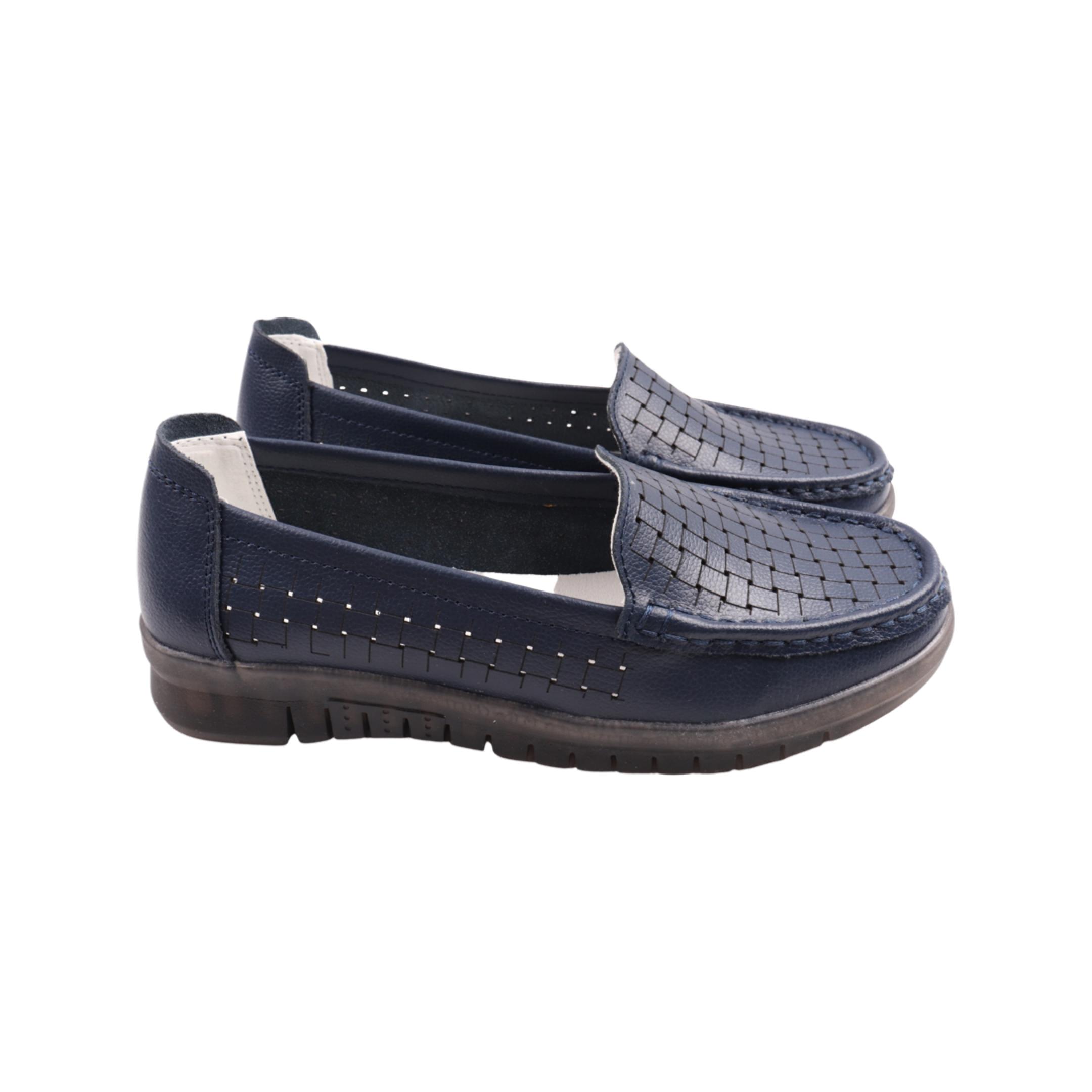 Туфли женские Li Fexpert из кожи р. 37 Синий (1140-23LTCP)