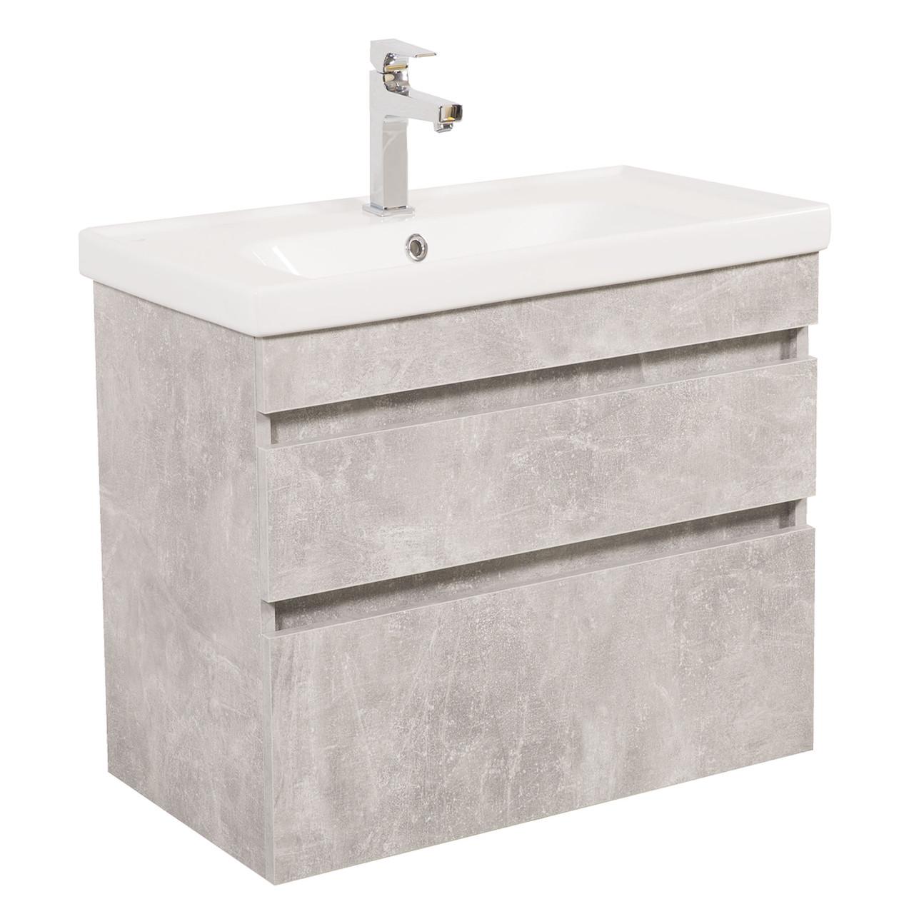 Тумба Винтаж консольная с умывальником Frame 80 см Бетон (1663270630) Тумба Винтаж консольная с умывальником Frame 80 см Бетон (1663270630)