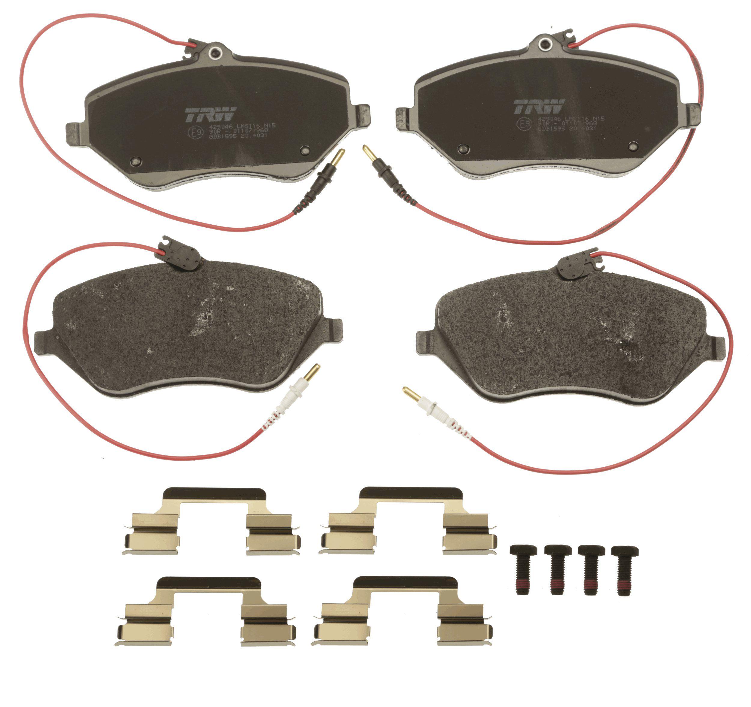 Комплект тормозных накладок дисковый тормоз TRW GDB1595