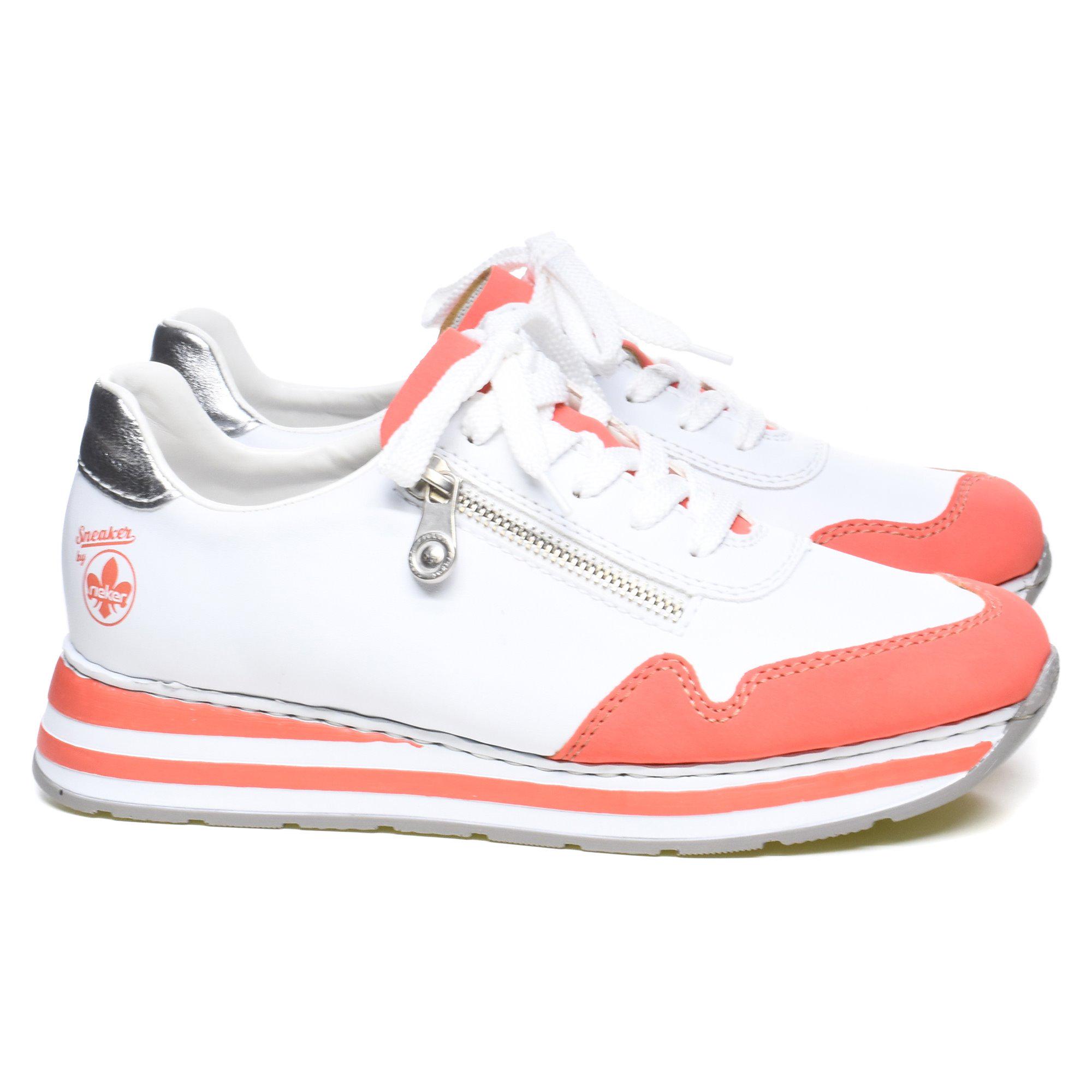 Кроссовки женские Rieker р. 37 Белый/Розовый (035062-37) - фото 4