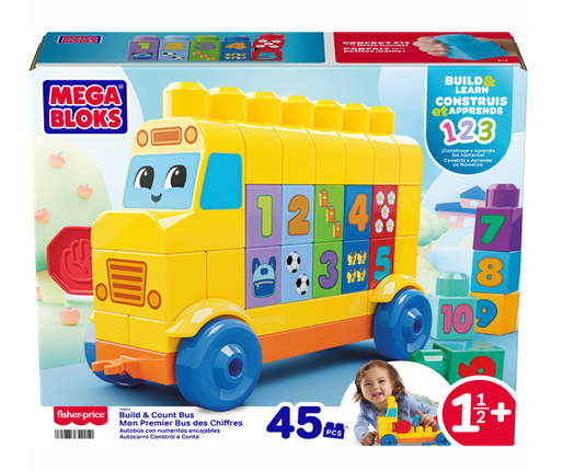 Конструктор Mega Bloks Автобус з цифрами 45 деталей (JKG34)