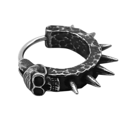 Сережки череп з шипами 1 шт. (2014997132)