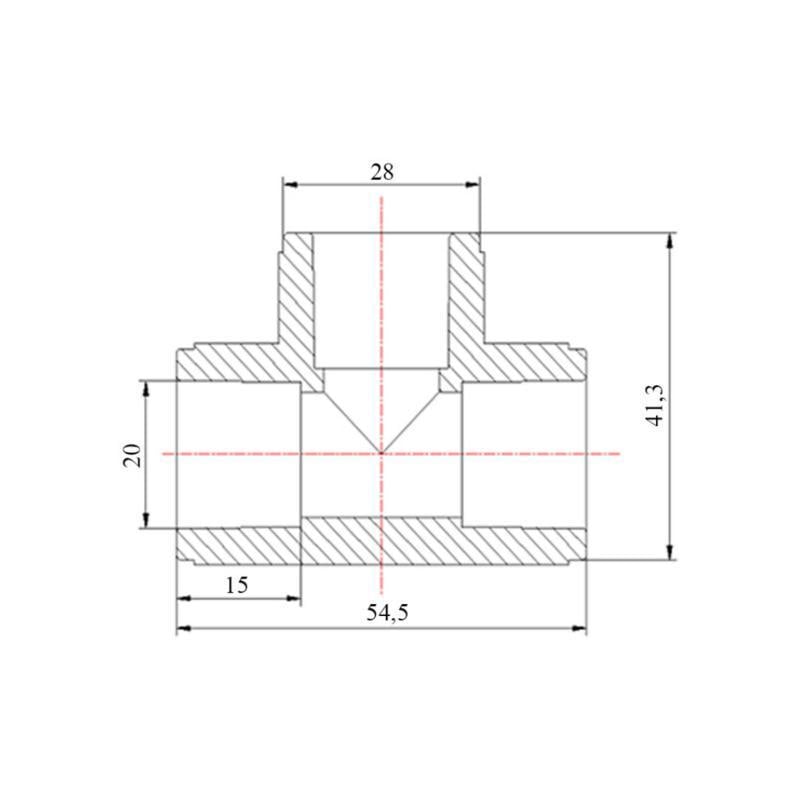 Трійник Blue Ocean PPR 20 мм Білий (28423991) - фото 2 Трійник Blue Ocean PPR 20 мм Білий (28423991) - фото 2