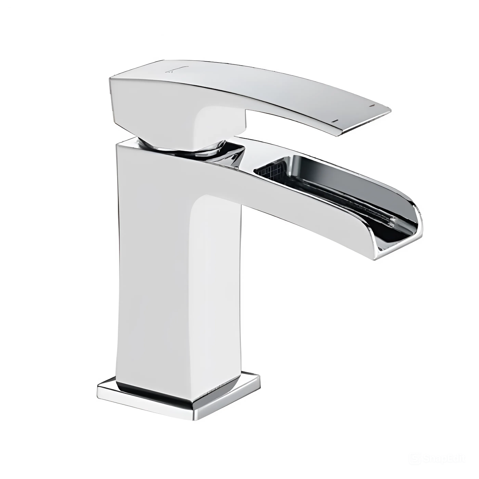 Смеситель для умывальника KOER KB-14007-04 водопад Хром/белый (KR5155)