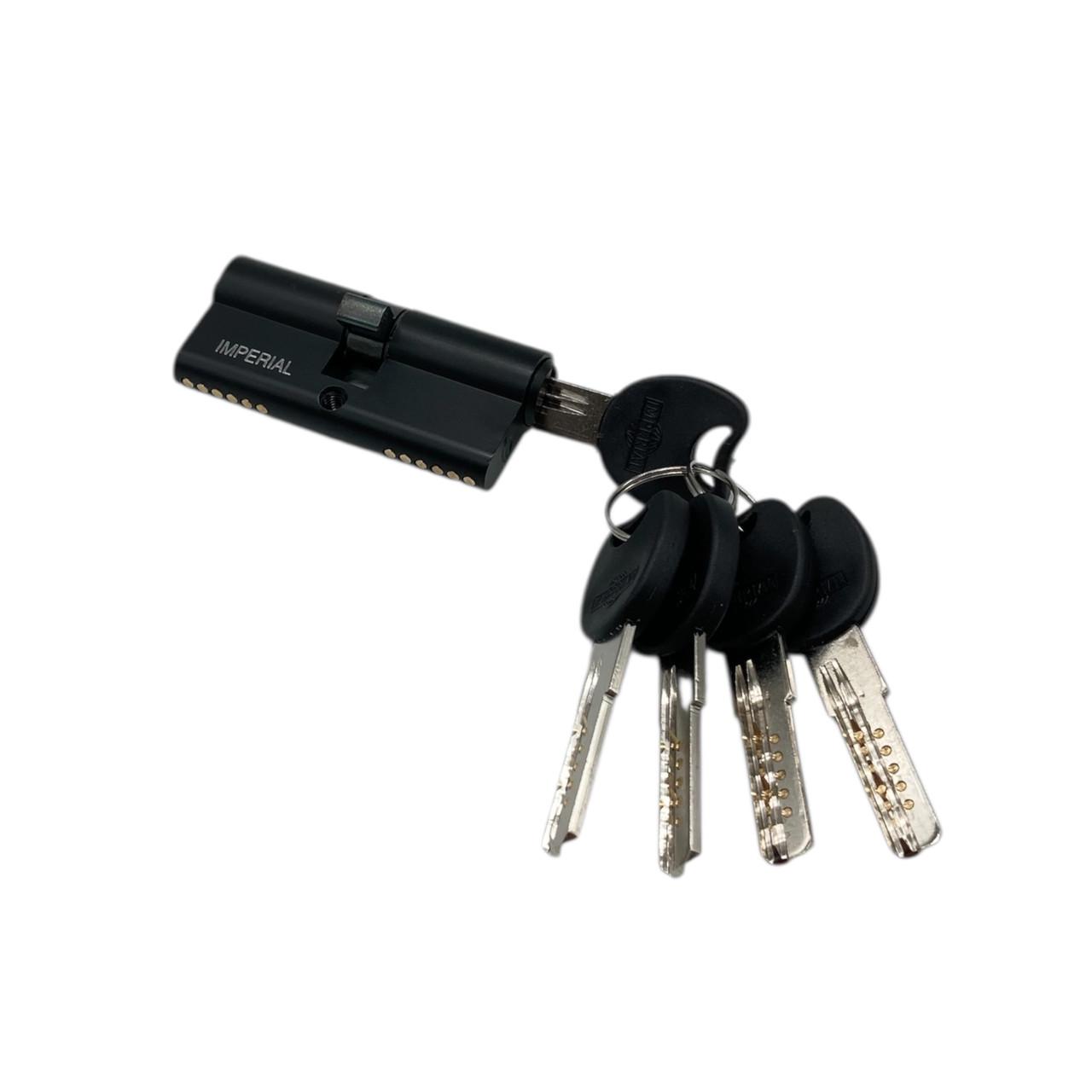 Цилиндр для замка Imperial ZC 70 мм 35/35 Черный (300080) - фото 6