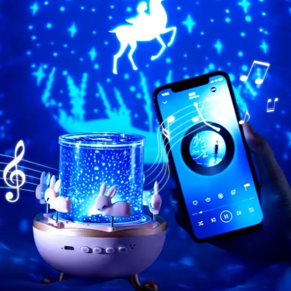 Ночник-проектор Карусель зайчиков WH-E11-01 032l аккумуляторный с пультом - фото 6 Ночник-проектор Карусель зайчиков WH-E11-01 032l аккумуляторный с пультом - фото 6