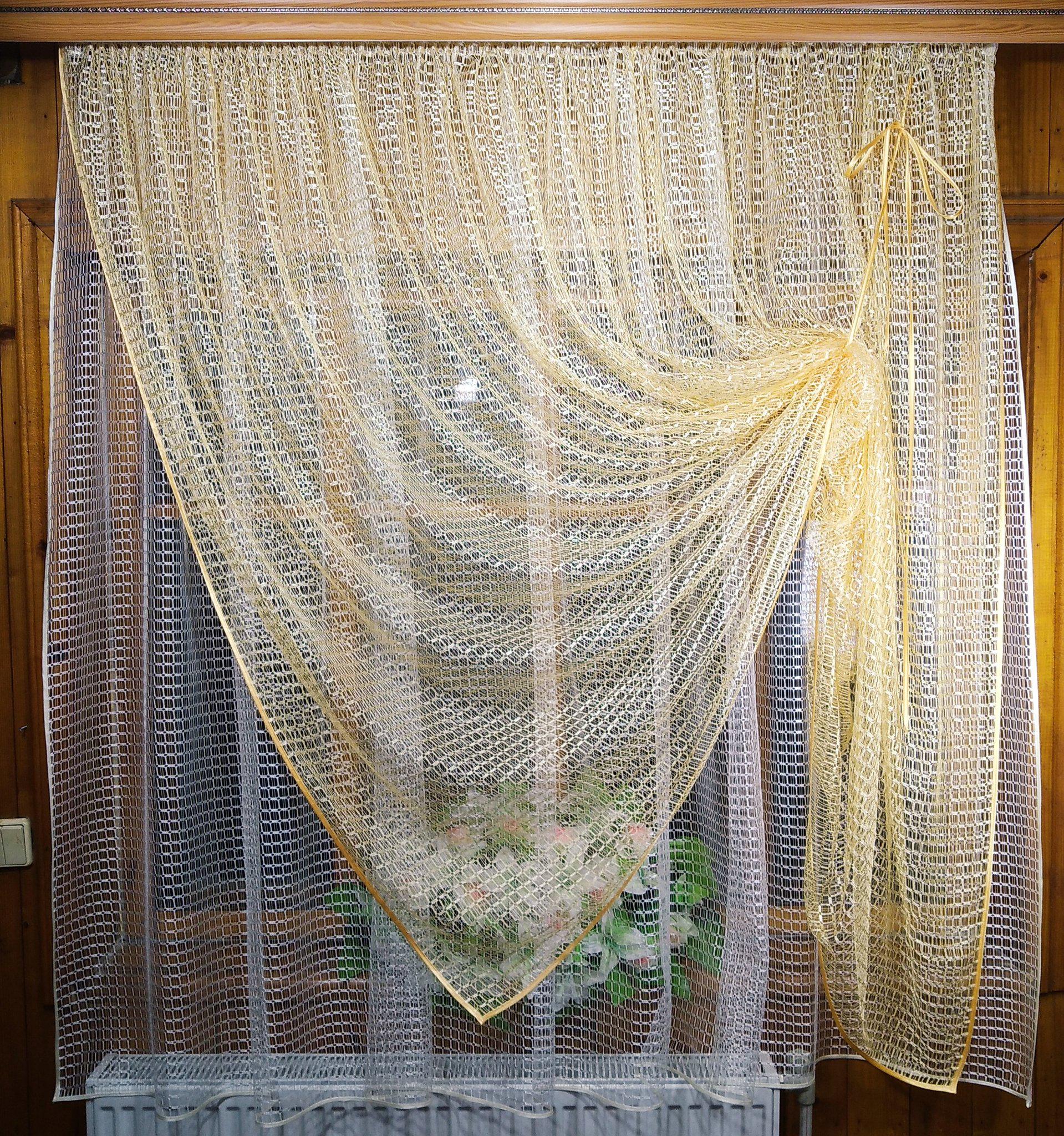 Занавеска готовая короткая Дина Абрикос/Молочный - фото 6 Занавеска готовая короткая Дина Абрикос/Молочный - фото 6