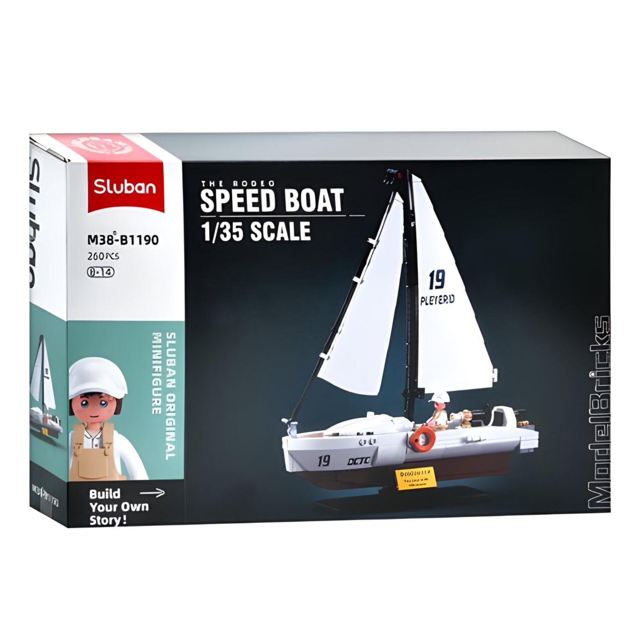 Конструктор Sluban Яхта 260 деталей 1:35 (M38-B1190) - фото 2 Конструктор Sluban Яхта 260 деталей 1:35 (M38-B1190) - фото 2