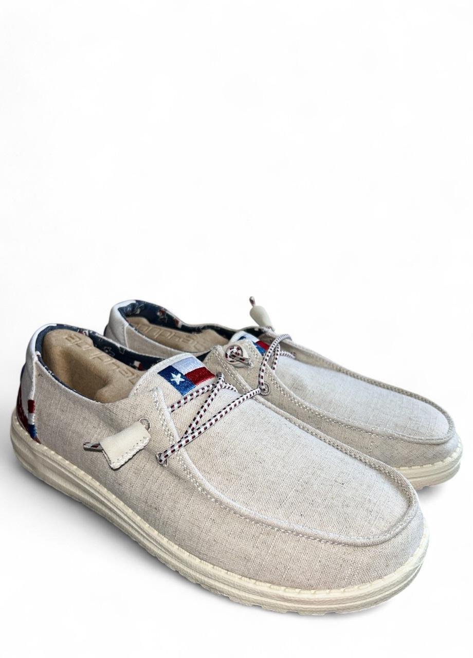 Жіночі мокасини Hey Dude Wendy texas canvas Off р. 39 25,3 Білий (2789095089)