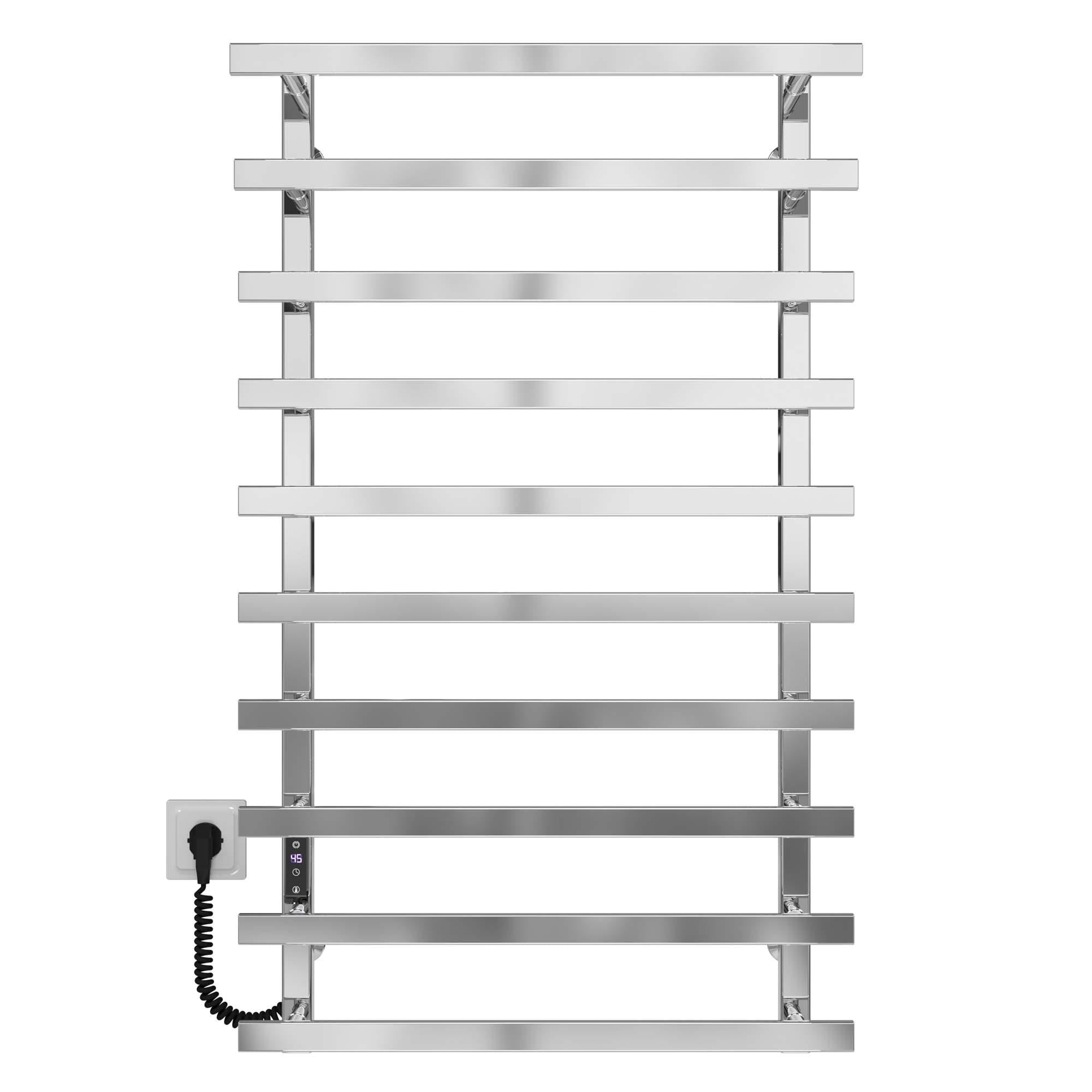 Полотенцесушитель электрический Deffi Breeze П10 JD04 левое подключение нержавеющая сталь 400x1000 мм Хром (A.BZ.100.40.10.E.C.L.2)