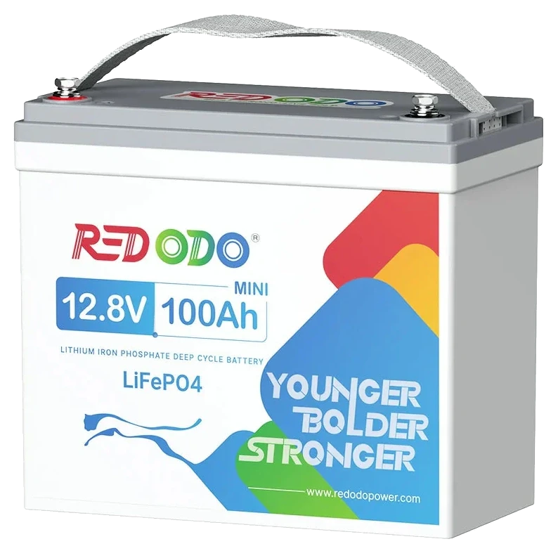 Батарея акумуляторна літієва Redodo 12.8V 100Ah Mini 1280 Вт/г LiFePO4 (2926165032)