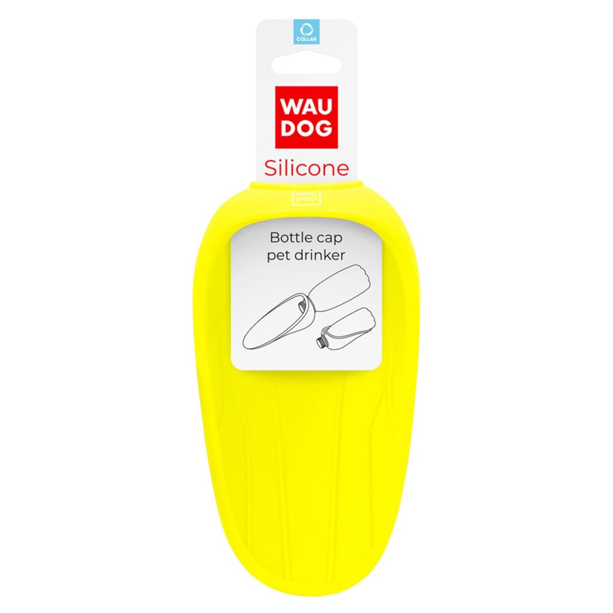 Поилка-насадка на бутылку WAUDOG Silicone 165х90 мм Желтый