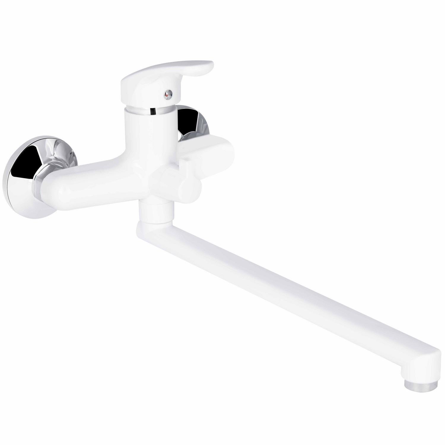 Смеситель для ванны Brinex 36W 005 BRIN36W005 однорычажный Белый (173785)