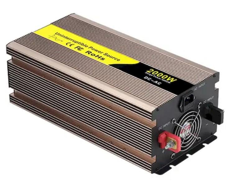Автомобільний інвертор Uninterruptible Power Source 12-220 В 2000 Вт з чистою синусоїдою (2104618827) - фото 4