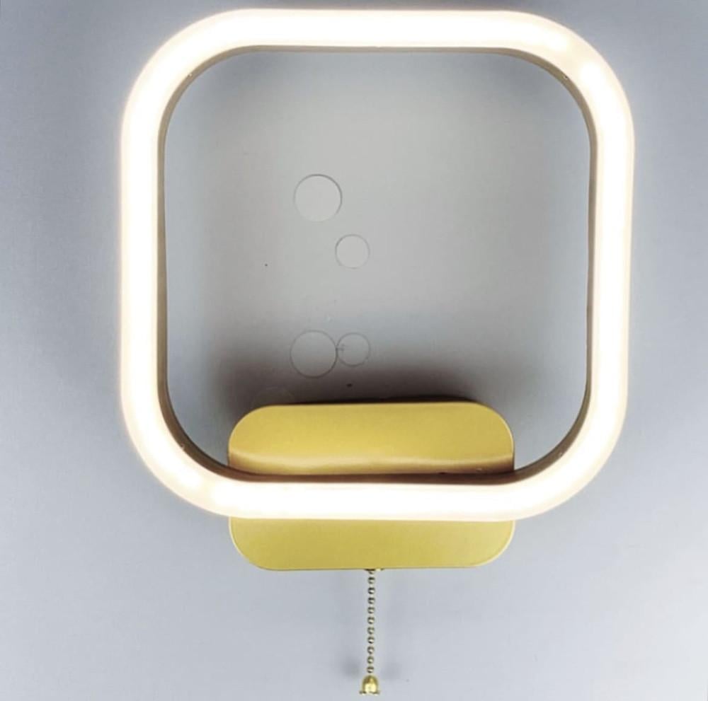 Светильник светодиодный настенный в металлическом корпусе Золотой (55071/200 SG+CH)