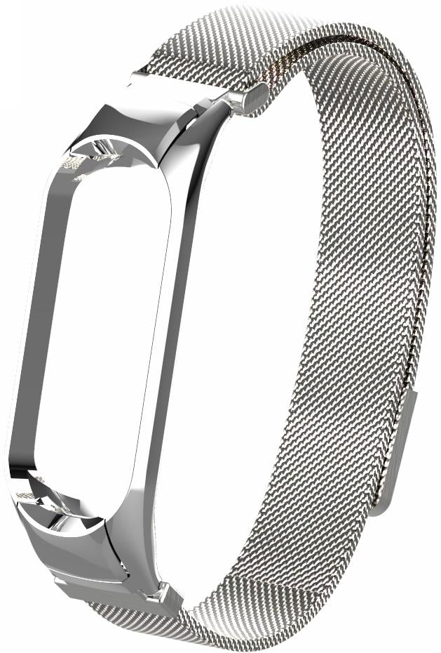 Ремінець Міланська петля Milano Mesh Mi Band 4/3 Silver (09209-59)